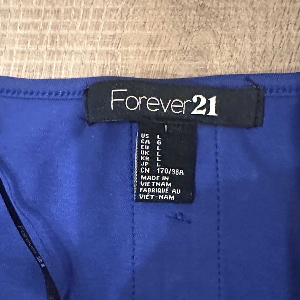 Forever 21 Royal Blue Mini Dress - Picture 2 of 3